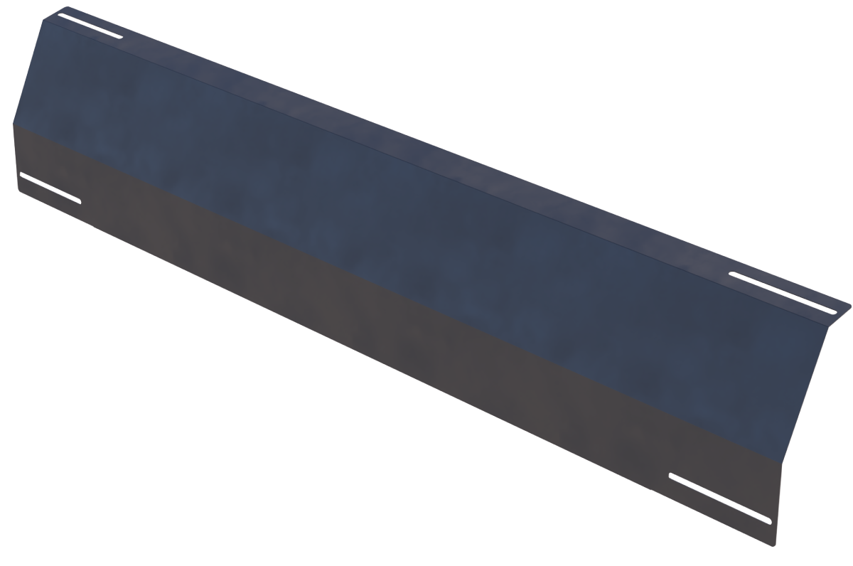 Winddeflector achter Portrait zwart
