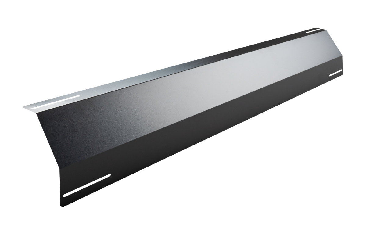 Winddeflector achter 1700 zwart