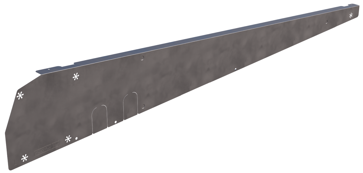 Winddeflector links Portrait zwart
