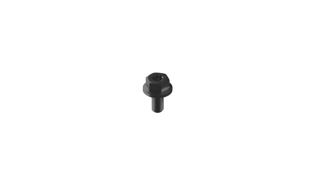Montageschroef M6 x 12mm zwart
